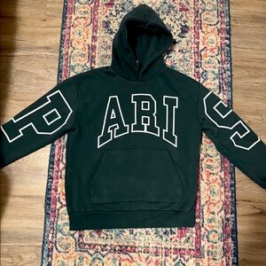 BERSHKA HOODIE, forest green, women’s large